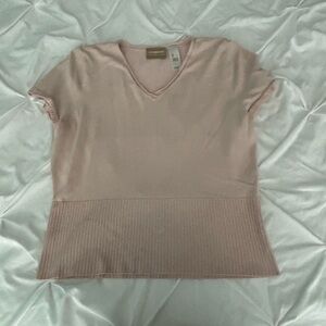 Liz Claiborne Blush Pink Top
